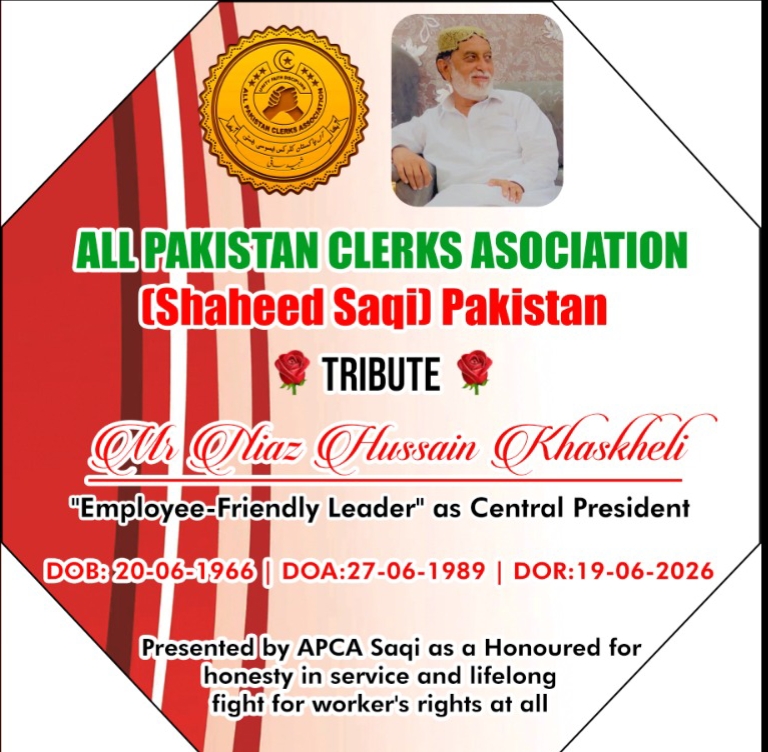 TRIBUTE FOR MR NIAZ HUSSAIN KHASKHELI